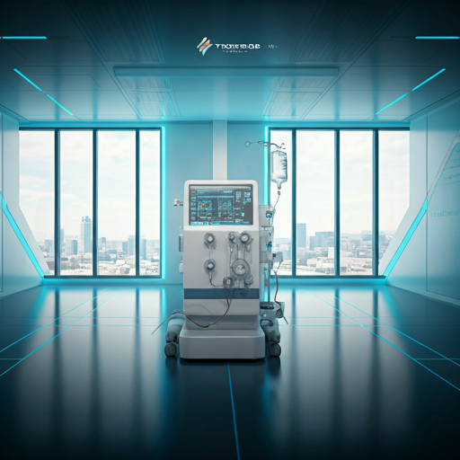 Modern dialysis treatment room with clinical equipment